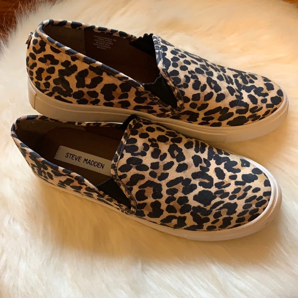 Steve Madden Symba Slip-on Sneaker (Leopard Print)